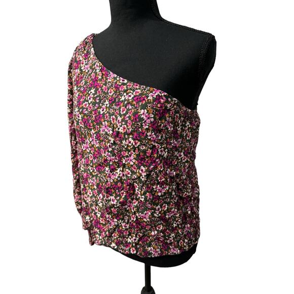 NWT! Lucy Paris Asymmetric Open Shoulder Blouse - Size Medium - Picture 3 of 6